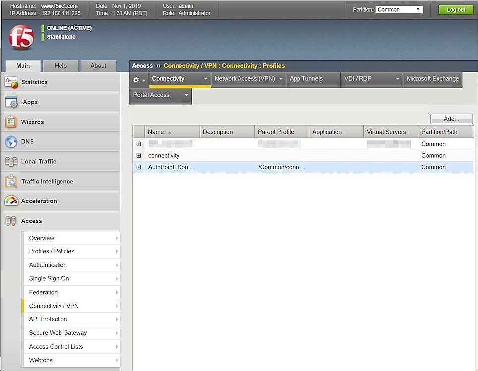 F5 BIG-IP APM RADIUS Integration With AuthPoint